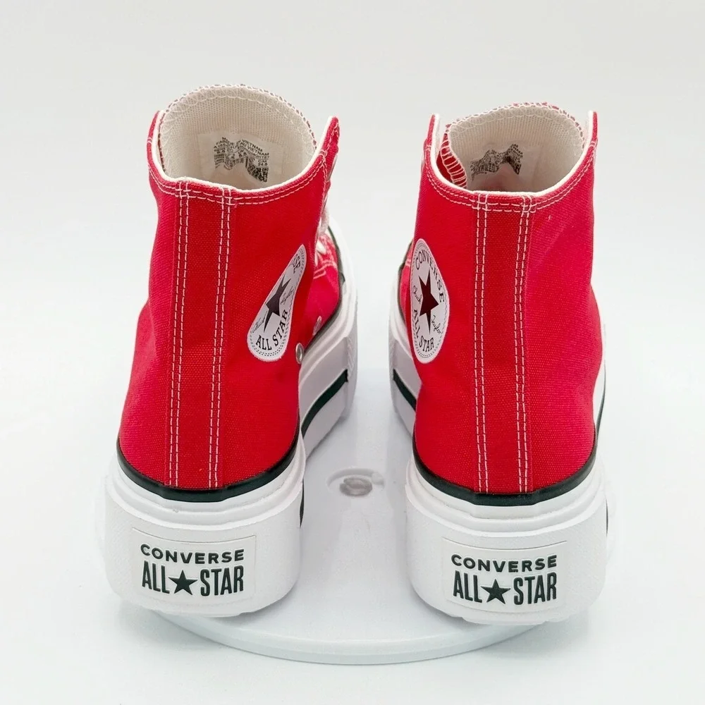 Converse Chuck Taylor All Star Lift Double Stack High Red Size 8 Womens - New - Picture 6 of 10